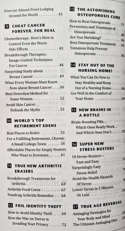Bottom Line's Top 20 Secret Reports of All Time (Very Good 2004 Pbk 130 pgs Boardroom Inc.)