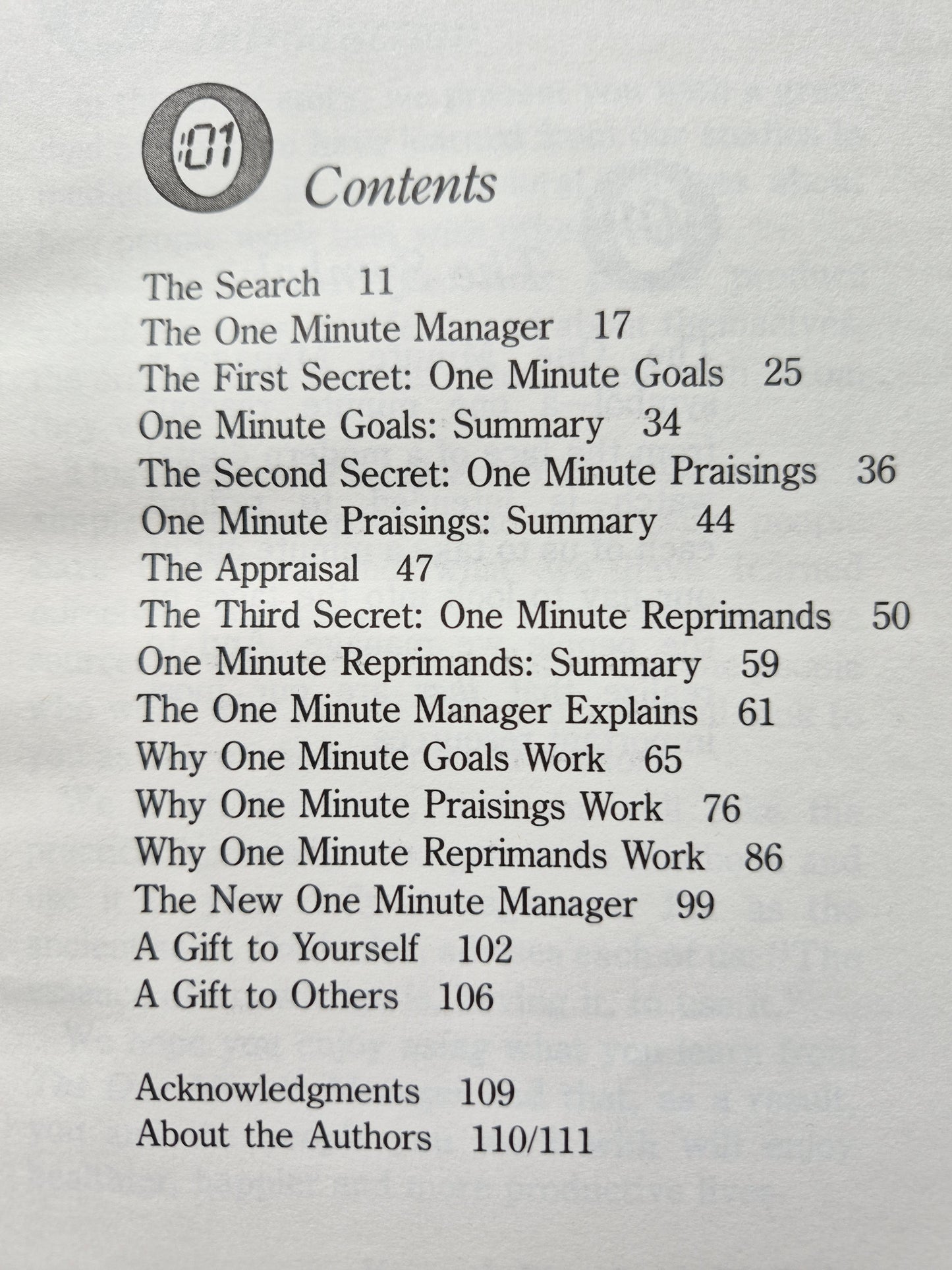 The One Minute Manager by Kenneth Blanchard; Spencer Johnson (Very Good 1983 Pbk 111 pgs Berkley Books)