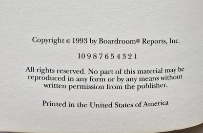 What THEY Don't Want You to Know by Boardroom Reports (Very Good 1983 Pbk 60 pgs)