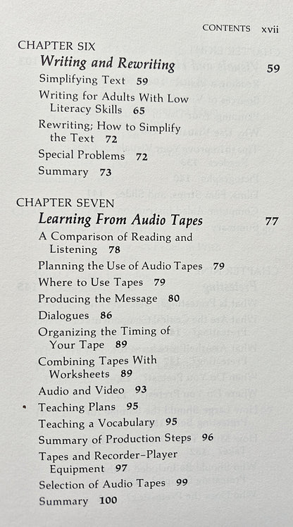 Teaching Patients with Low Literacy Skills by Cecilia C. Doak; Leonard G. Doak; Jane H. Root (Very Good 1985 Pbk 171 pgs J.B. Lippincott Co.)