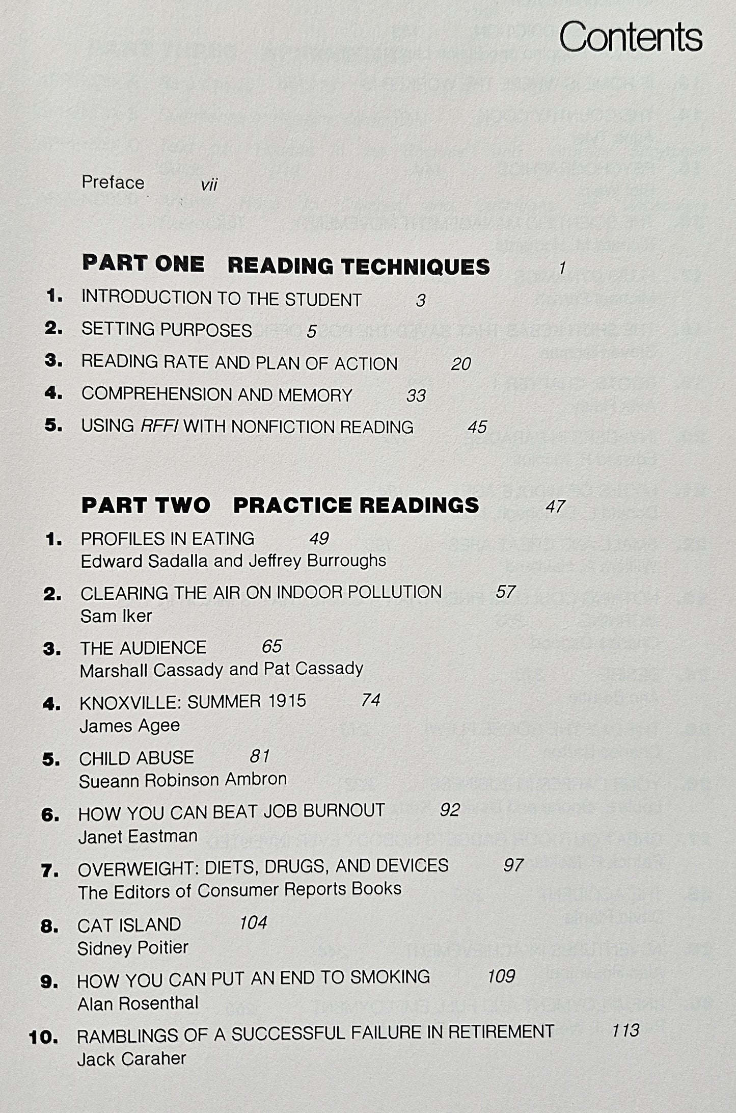 Reading Faster for Ideas by Elaine L. Cohen; Mary A. Poppino (Good 1984 Pbk 321 pgs Holt Rinehart & Wilson)