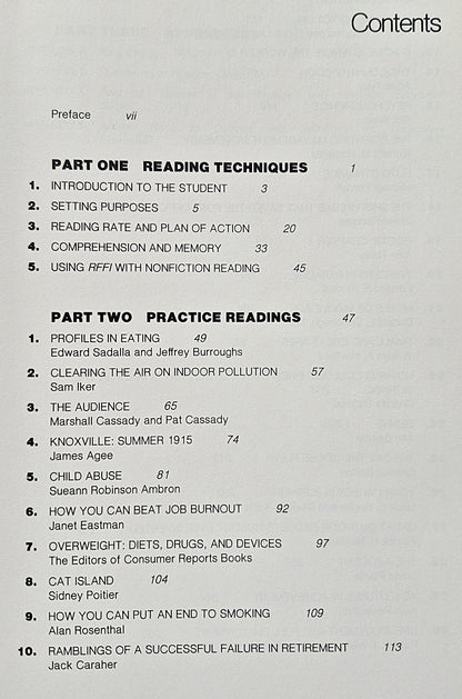 Reading Faster for Ideas by Elaine L. Cohen; Mary A. Poppino (Good 1984 Pbk 321 pgs Holt Rinehart & Wilson)