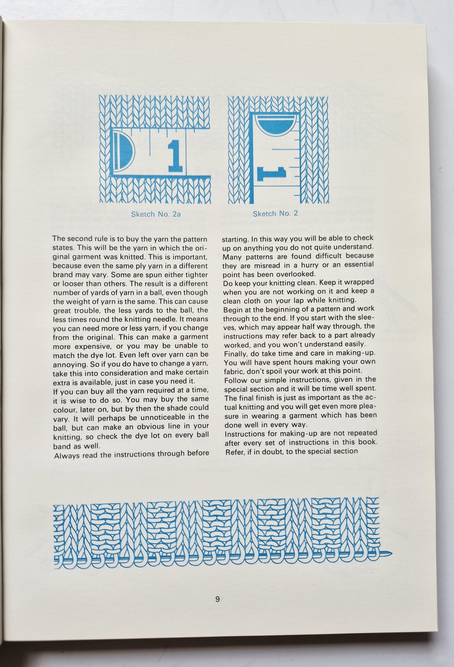 Knitting: Stitches and Patterns by Diana Biggs (Very good, 1972, HC, 176 pgs, Crown Pub.)