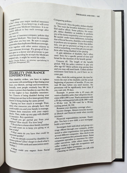 The Big Black Book by Boardroom Reports, Inc. (Very Good 1992 HC 496 pgs)