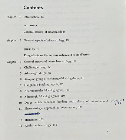 Medical Pharmacology: Principles and Concepts by Andres Goth (Good, 1961, HC, 551 pgs, C. V. Mosby Co.)