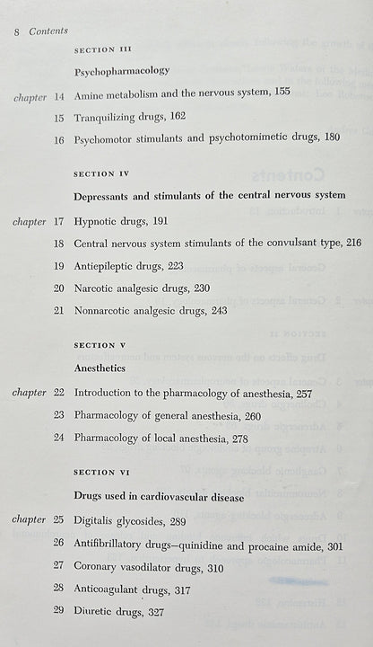 Medical Pharmacology: Principles and Concepts by Andres Goth (Good, 1961, HC, 551 pgs, C. V. Mosby Co.)