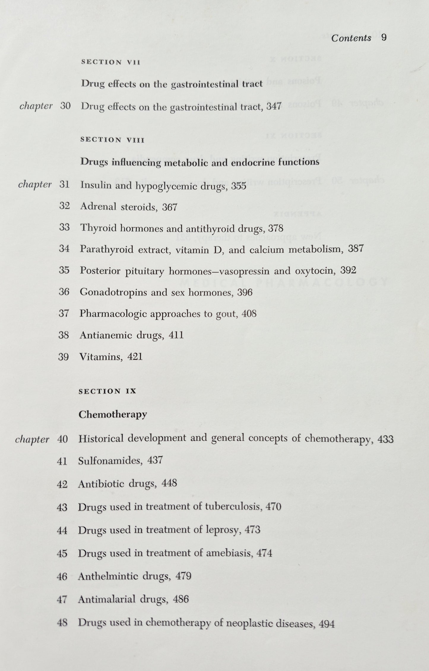 Medical Pharmacology: Principles and Concepts by Andres Goth (Good, 1961, HC, 551 pgs, C. V. Mosby Co.)