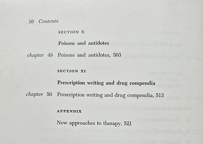 Medical Pharmacology: Principles and Concepts by Andres Goth (Good, 1961, HC, 551 pgs, C. V. Mosby Co.)