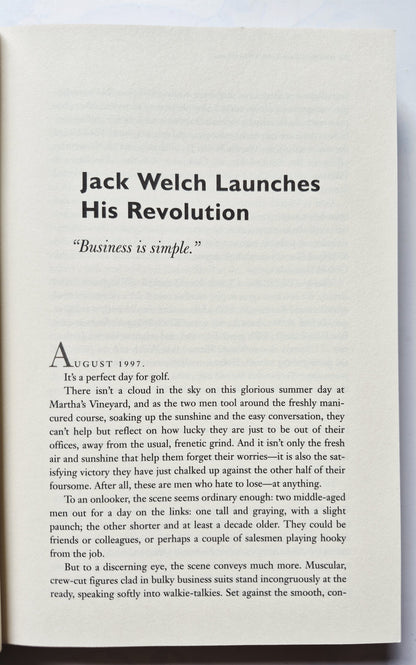 Jack Welch and the GE Way by Robert Slater (Very good, 1999, HC, 328 pgs, McGraw-Hill)