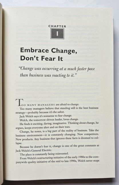 Jack Welch and the GE Way by Robert Slater (Very good, 1999, HC, 328 pgs, McGraw-Hill)