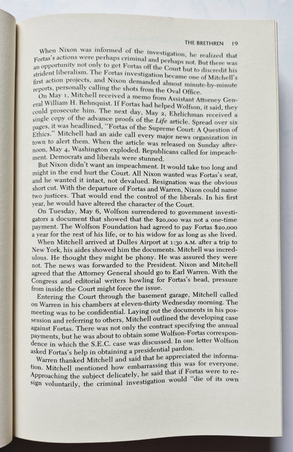 The Brethren: Inside the Supreme Court by Bob Woodward; Scott Armstrong (Very good, 1979, HC, 467 pgs, Simon and Schuster)