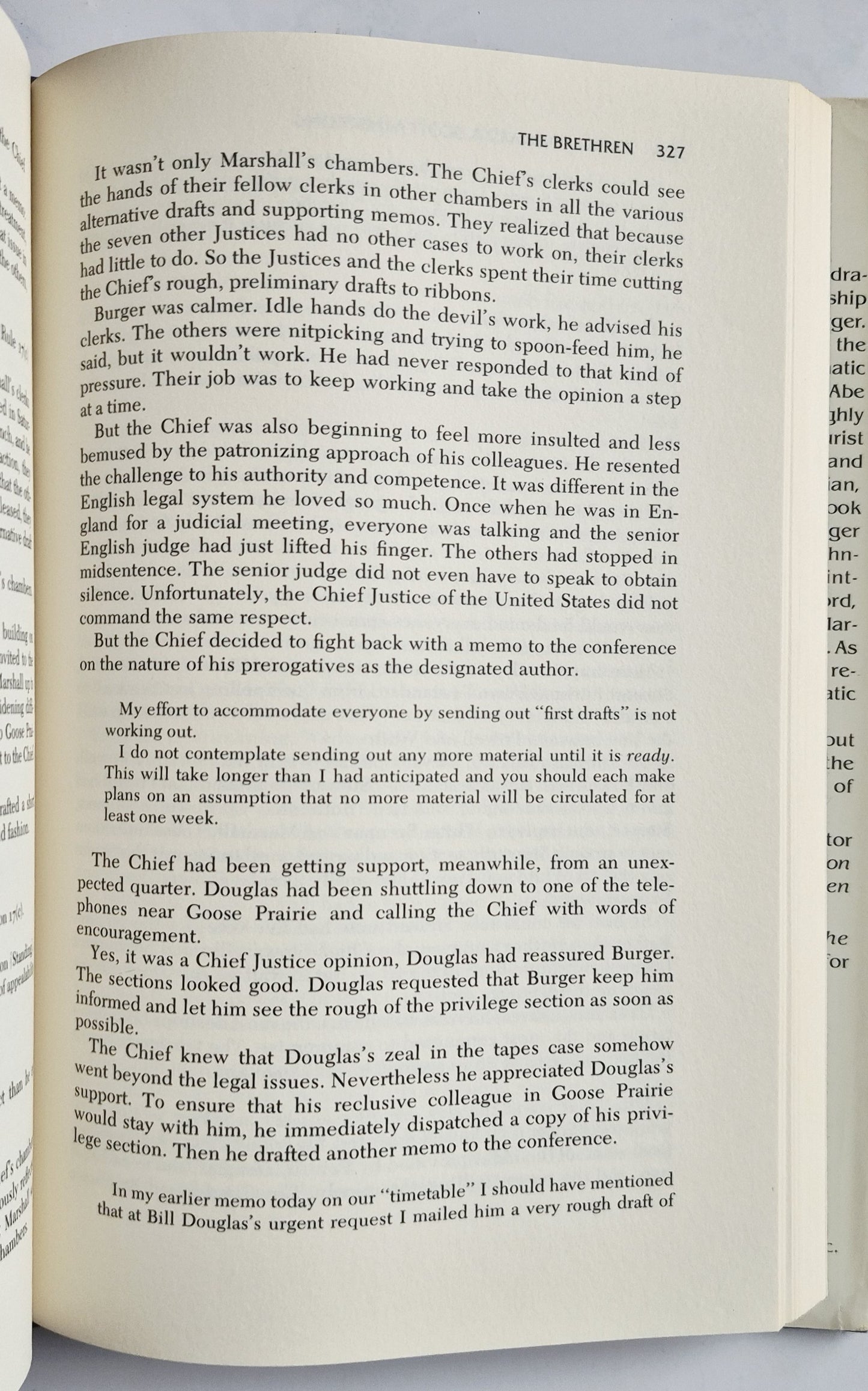 The Brethren: Inside the Supreme Court by Bob Woodward; Scott Armstrong (Very good, 1979, HC, 467 pgs, Simon and Schuster)