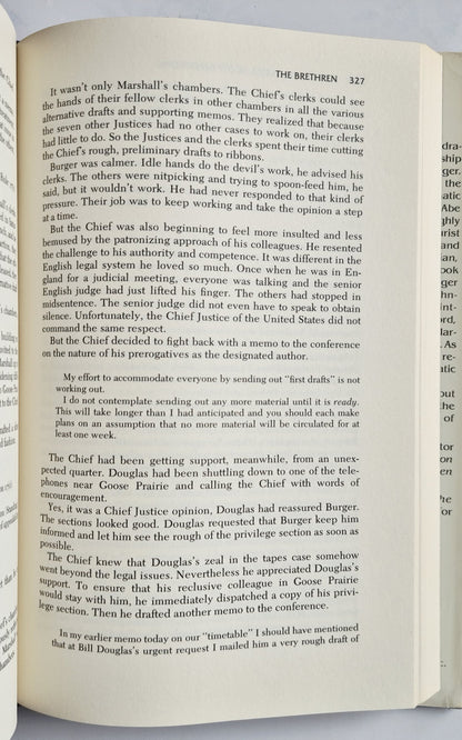 The Brethren: Inside the Supreme Court by Bob Woodward; Scott Armstrong (Very good, 1979, HC, 467 pgs, Simon and Schuster)