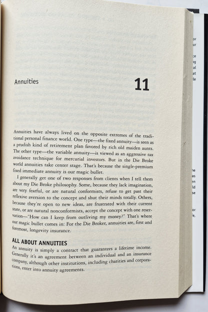 Die Broke: A Radical, Four-Part Financial Plan by Stephen M. Pollan (Very good, 1998, HC, 304 pgs, HarperBusiness)