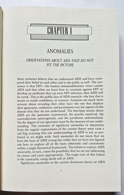 Rethinking AIDS: The Tragic Cost of Premature Consensus by Robert Root-Bernstein (Very good, 1993, HC, 512 pgs, The Free Press)