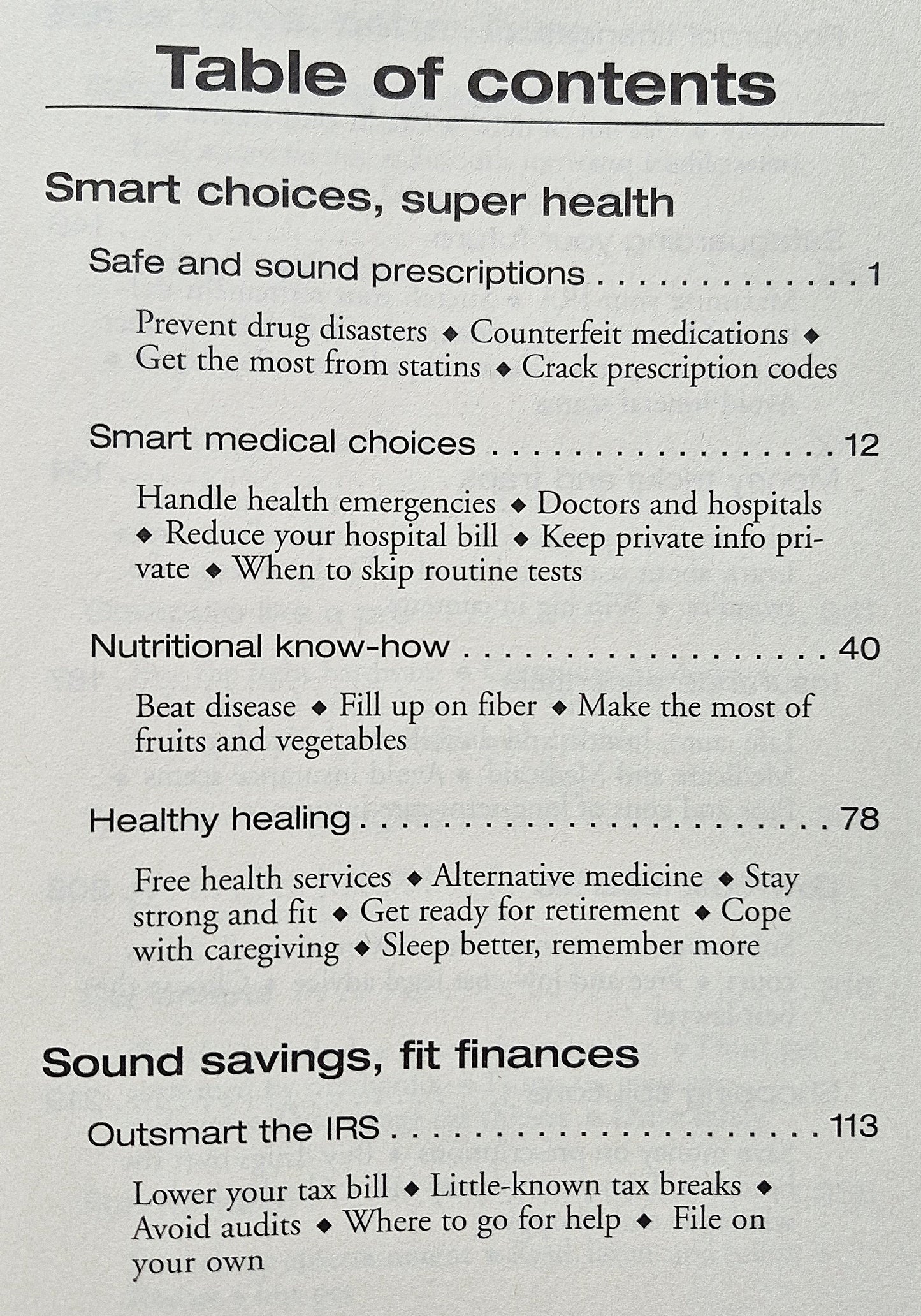 Healthy, Wealthy, and Wise: 1,001 Money-Saving Secrets by Editors of FC&A (Very good, 2008, HC, 379 pgs)
