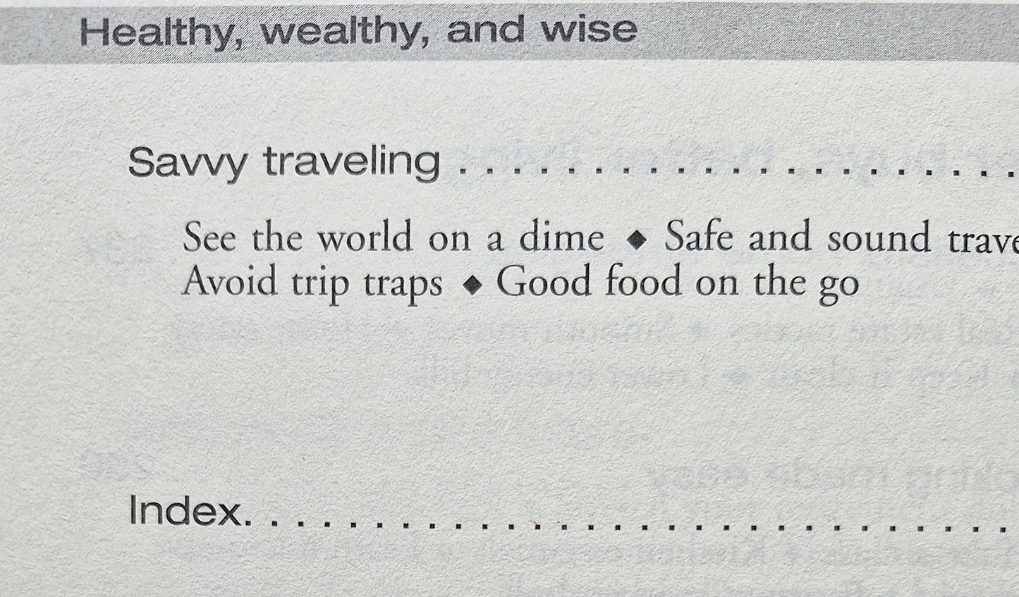 Healthy, Wealthy, and Wise: 1,001 Money-Saving Secrets by Editors of FC&A (Very good, 2008, HC, 379 pgs)