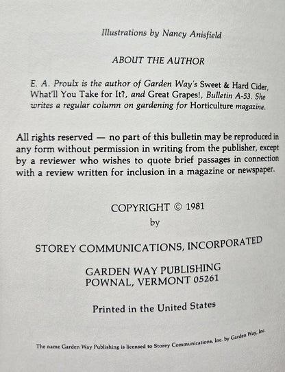 Make Your Own Insulated Window Shutters by E.A. Proulx (Very Good, 1981, Pbk, 32 pgs, Garden Way Publ.)