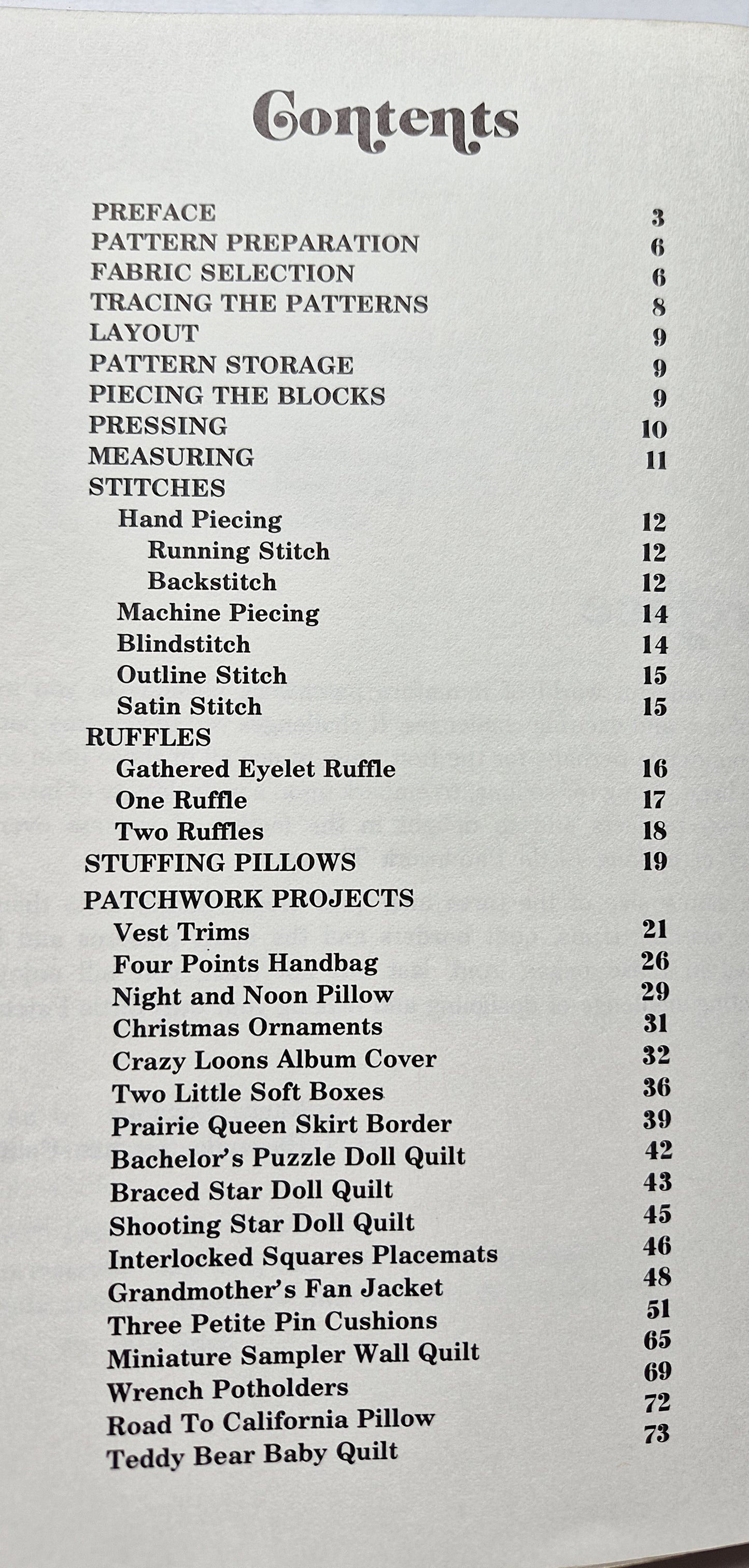 Little Patchwork Things by Nancy Donahue (Very Good, 1981, Pbk, 104 pgs, Patchwork Patterns)