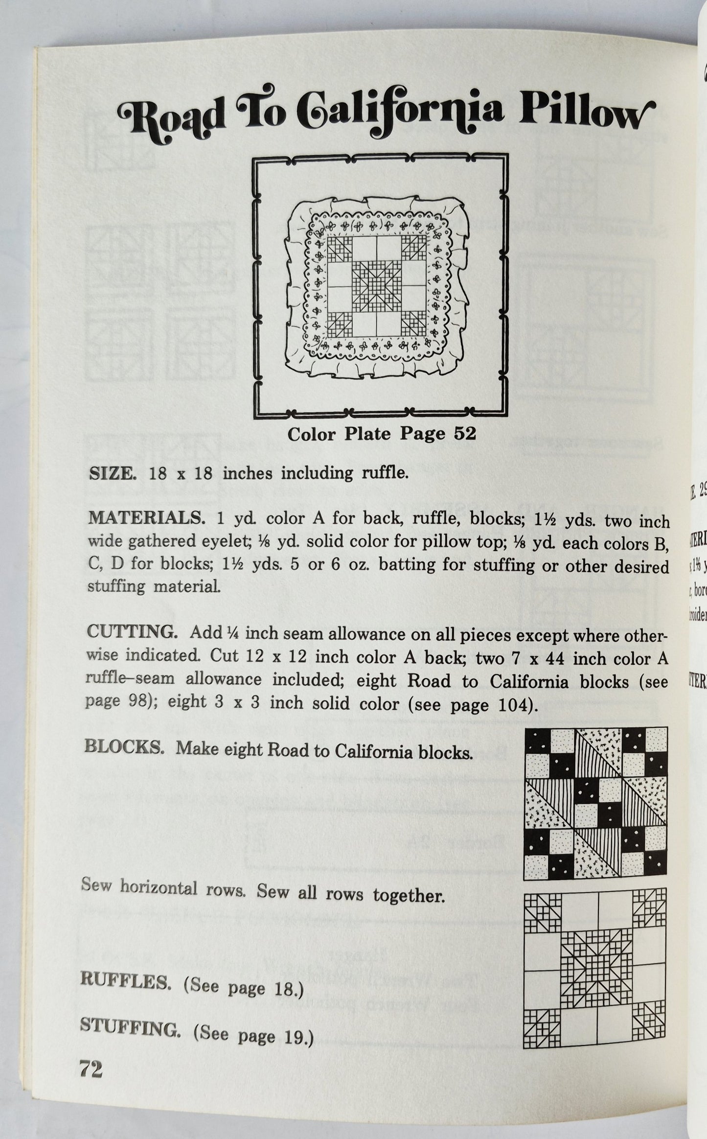 Little Patchwork Things by Nancy Donahue (Very Good, 1981, Pbk, 104 pgs, Patchwork Patterns)