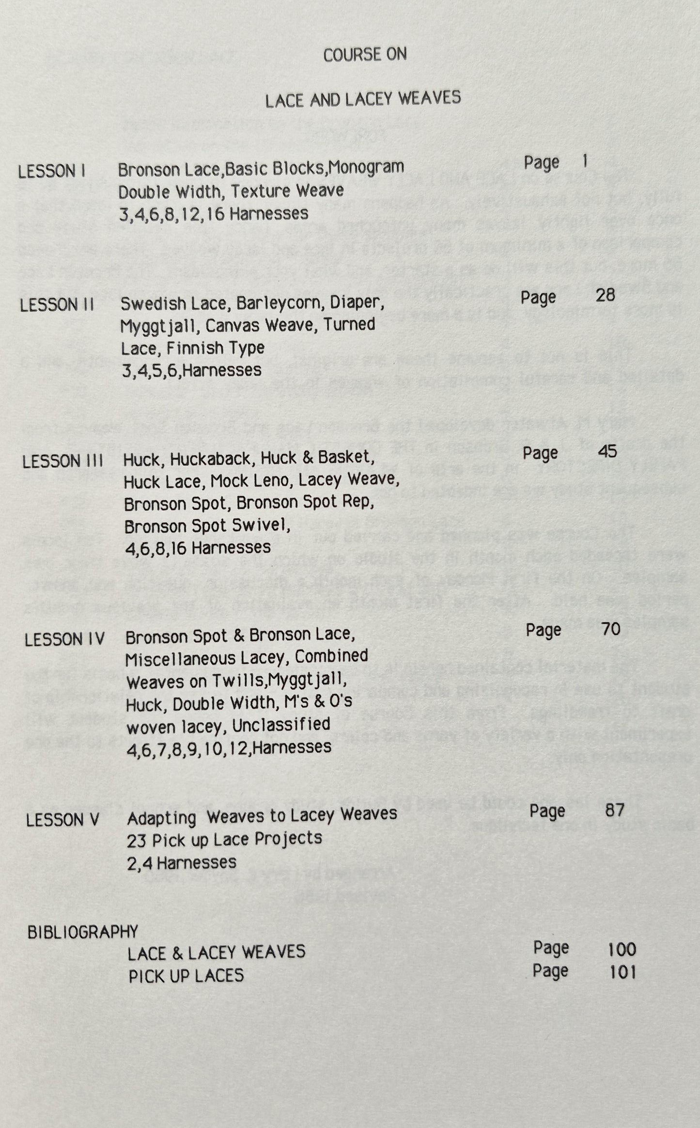 Lace and Lacey Weaves by Mary E. Snyder (Very Good, 1986, Pbk, 101 pgs, Robin & Russ)