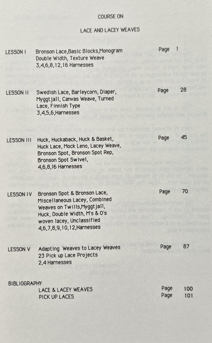Lace and Lacey Weaves by Mary E. Snyder (Very Good, 1986, Pbk, 101 pgs, Robin & Russ)