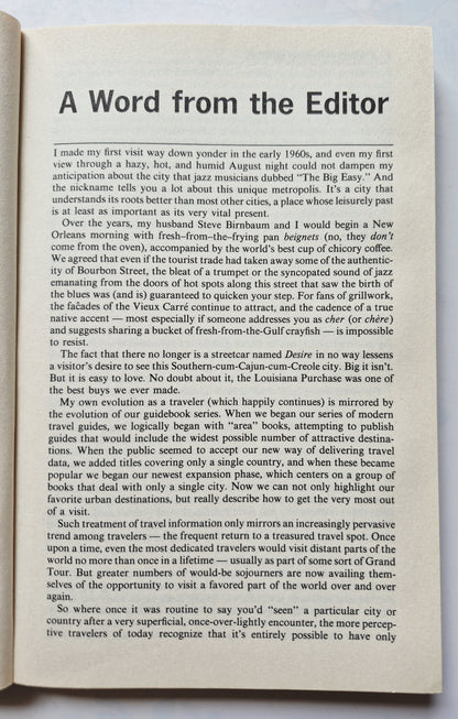 Birnbaum's New Orleans 1993 by Alexandra M. Birnbaum (Very Good, 1993, Pbk, 227 pgs, Harper Perennial)