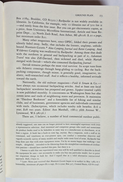 The Complete Walker III by Colin Fletcher (Good, 1984, Pbk, 668 pgs, Alfred A. Knopf)