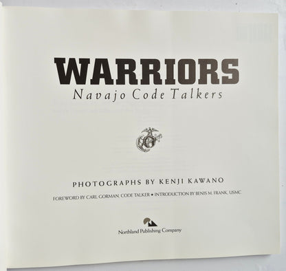 Warriors: Navajo Code Talkers by Kenji Kawano (Very Good, 1990, Pbk, 107 pgs, Northland Pub.)
