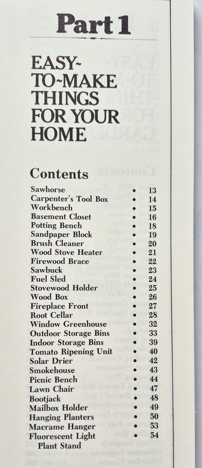 HomeMade: 101 Easy to Make Things for Your Garden, Home, or Farm by Ken Braren; Roger Griffith (Very Good, 1987, Pbk, 176 pgs, Storey Comm.)