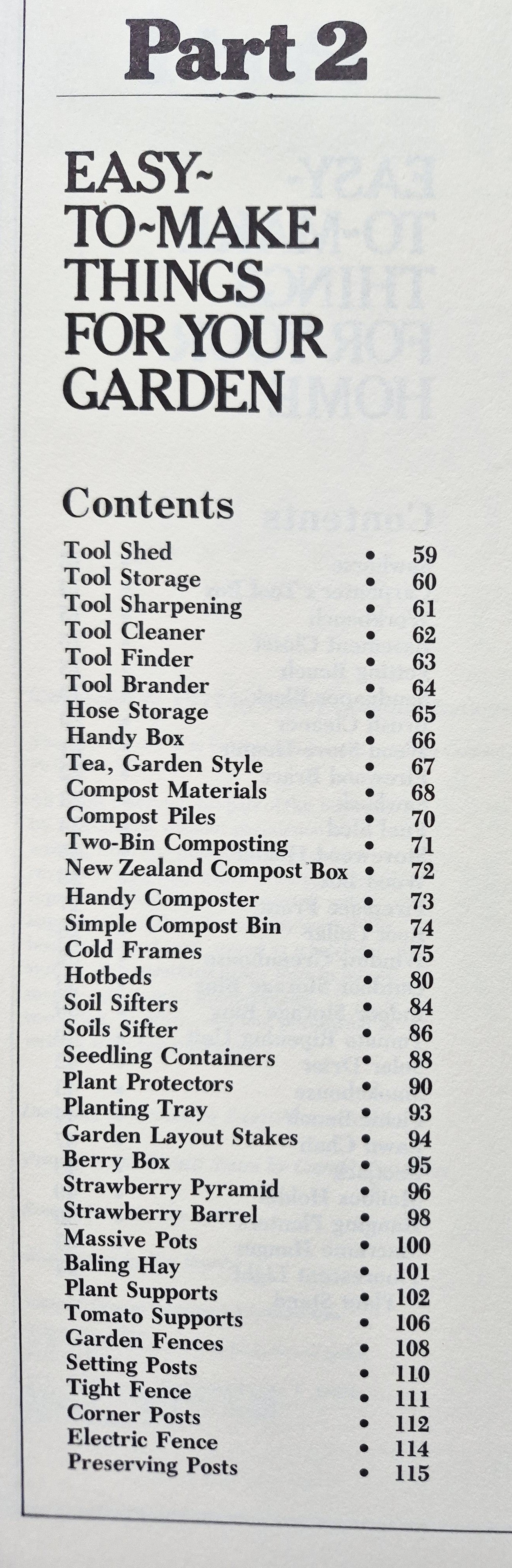 HomeMade: 101 Easy to Make Things for Your Garden, Home, or Farm by Ken Braren; Roger Griffith (Very Good, 1987, Pbk, 176 pgs, Storey Comm.)