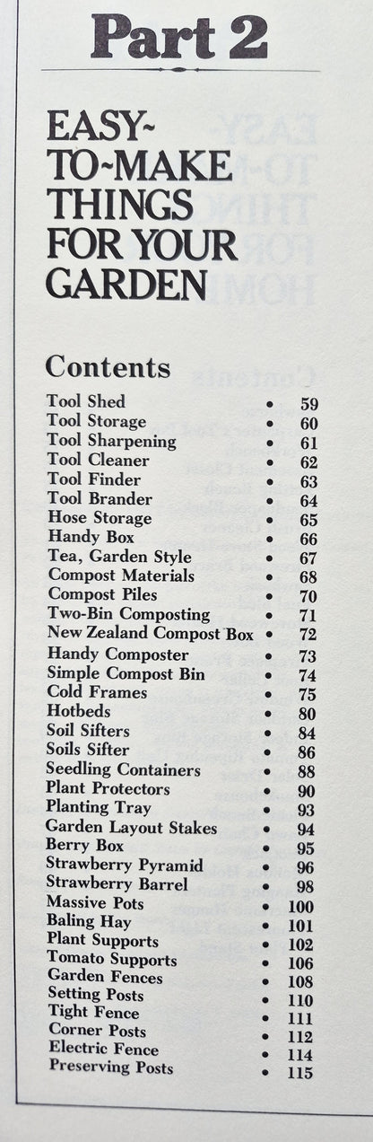 HomeMade: 101 Easy to Make Things for Your Garden, Home, or Farm by Ken Braren; Roger Griffith (Very Good, 1987, Pbk, 176 pgs, Storey Comm.)
