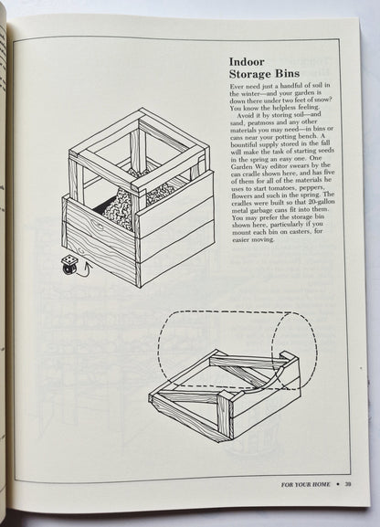 HomeMade: 101 Easy to Make Things for Your Garden, Home, or Farm by Ken Braren; Roger Griffith (Very Good, 1987, Pbk, 176 pgs, Storey Comm.)