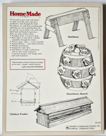 HomeMade: 101 Easy to Make Things for Your Garden, Home, or Farm by Ken Braren; Roger Griffith (Very Good, 1987, Pbk, 176 pgs, Storey Comm.)