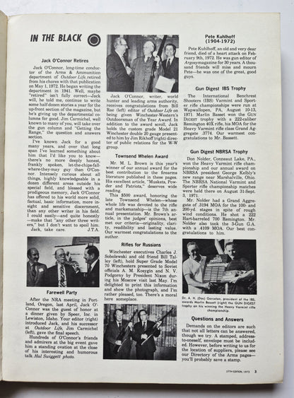Gun Digest 27th Anniversary 1973 Deluxe Edition edited by John T. Amber (Very Good, 1973, Pbk, 480 pgs, Digest Books)