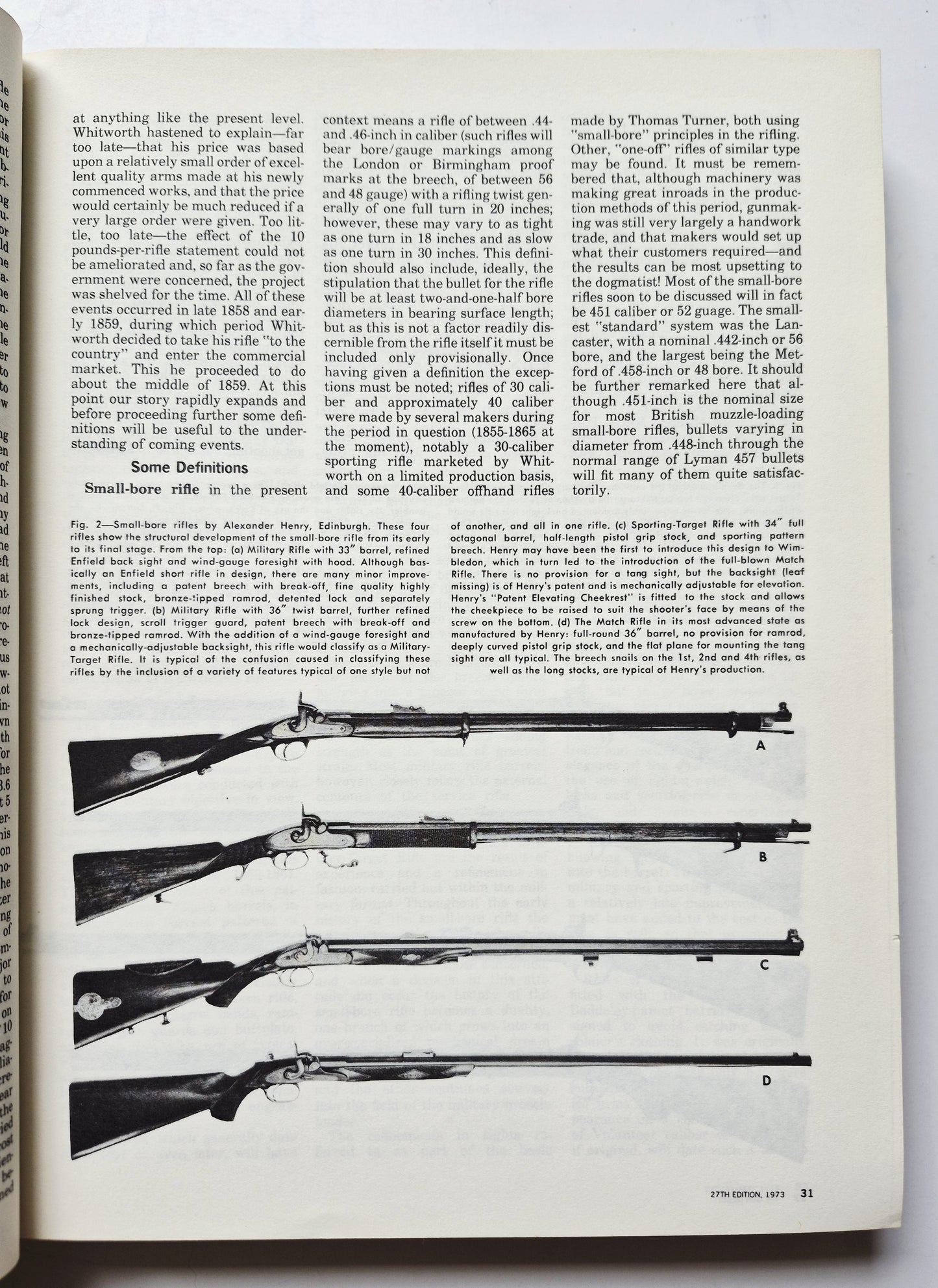 Gun Digest 27th Anniversary 1973 Deluxe Edition edited by John T. Amber (Very Good, 1973, Pbk, 480 pgs, Digest Books)