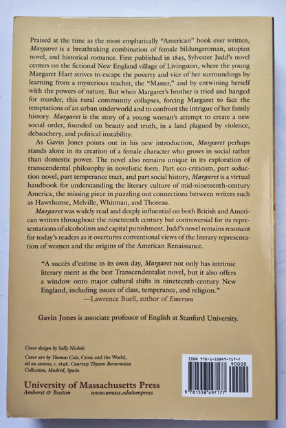 Margaret by Sylvester Judd-Very good, (1845) 2002, Pbk, 467 pgs, University of Massachusetts Press