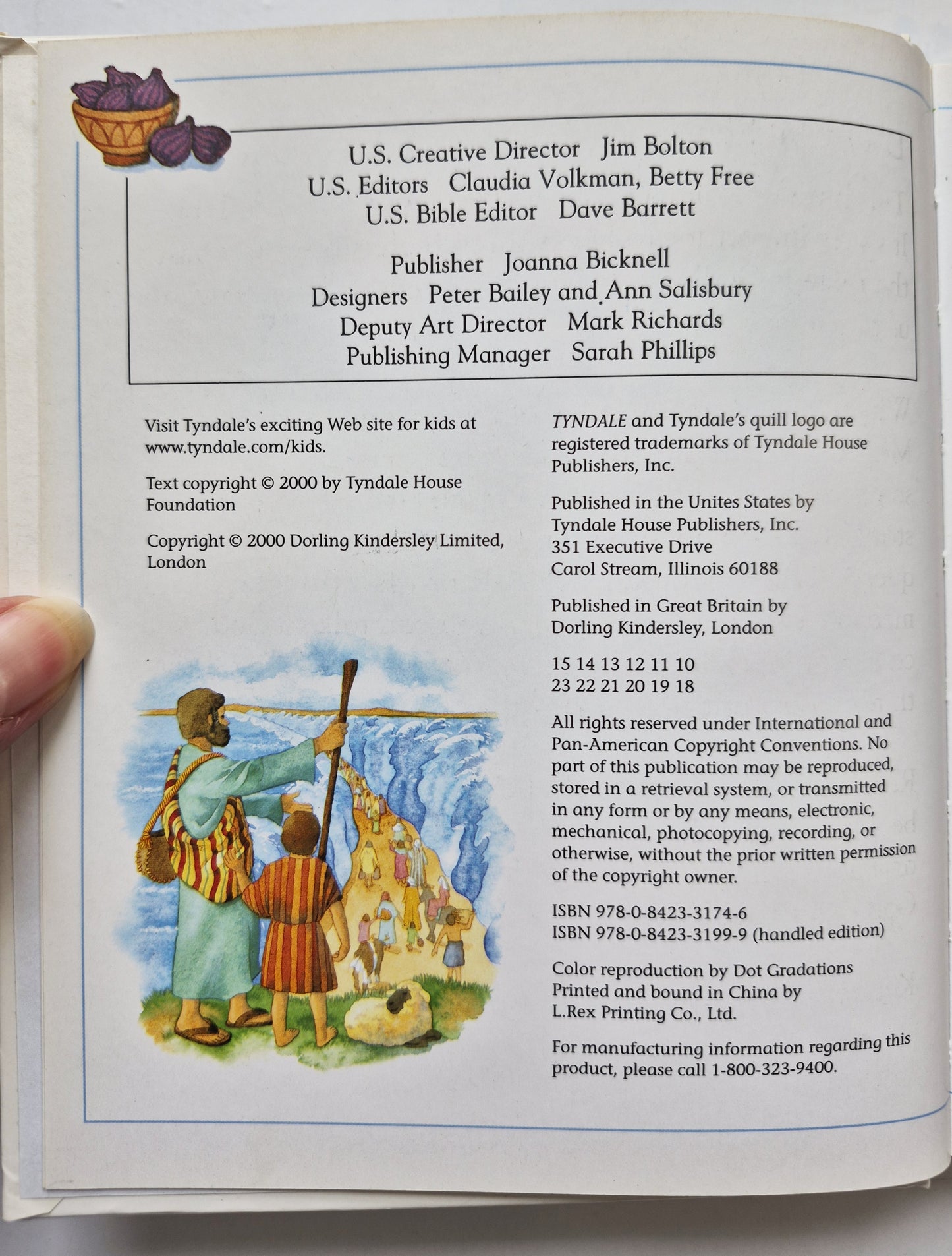 A Child's First Bible by Kenneth N. Taylor (Very good, 2000, HC, 256 pgs, Tyndale House)