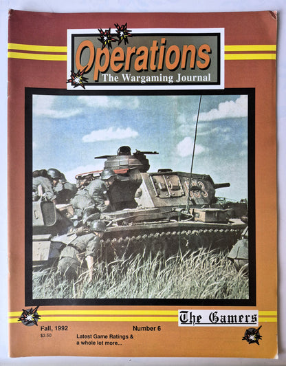 Operations: The Wargaming Journal: Number 6 Fall 1992 (Very good)
