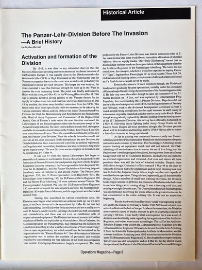 Operations: The Wargaming Journal: Number 6 Fall 1992 (Very good)