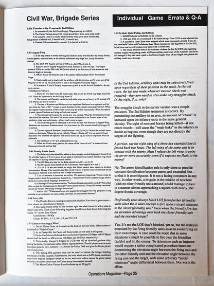 Operations: The Wargaming Journal: Number 9 Summer 1993 (Very good)