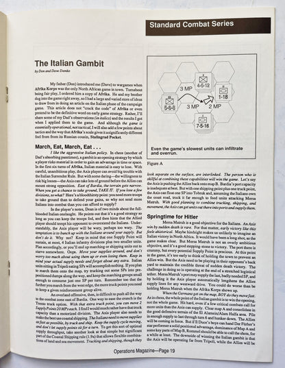 Operations: The Wargaming Journal: Number 10 Fall 1993 (Very good)