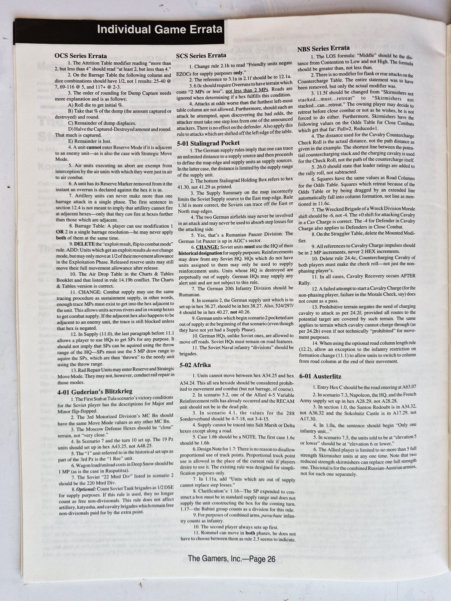 Operations: The Wargaming Journal: Number 11 Winter, 1993 (Very good)