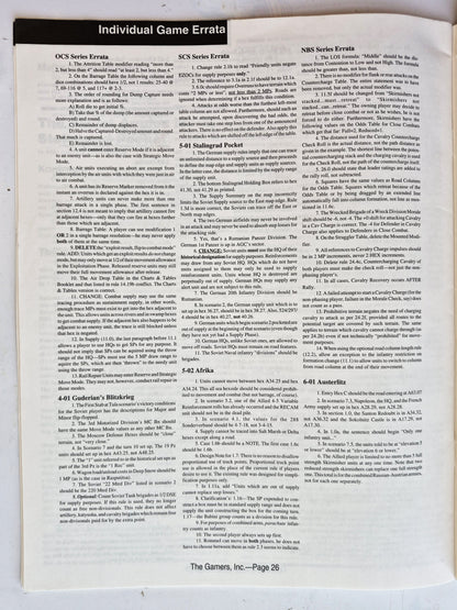 Operations: The Wargaming Journal: Number 11 Winter, 1993 (Very good)