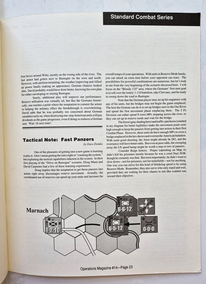 Operations: The Wargaming Journal: Issue 14 Fall 1994 (Very good)