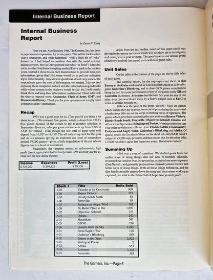 Operations: The Wargaming Journal: Number 16 Spring 1995 (Very good)