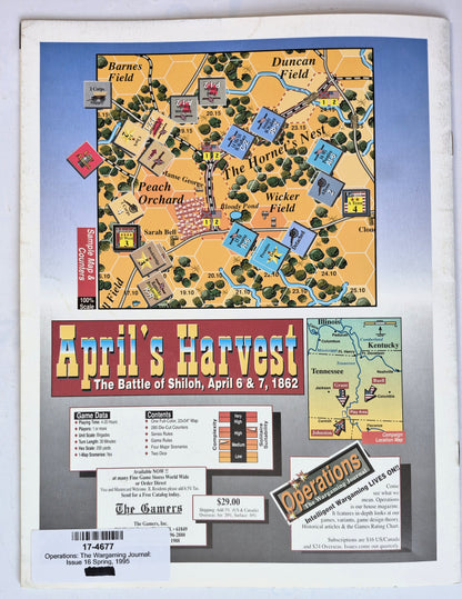 Operations: The Wargaming Journal: Number 16 Spring 1995 (Very good)