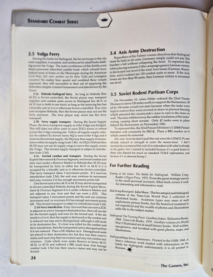 Operations: The Wargaming Journal: Issue 22 Fall, 1996 (Very good)