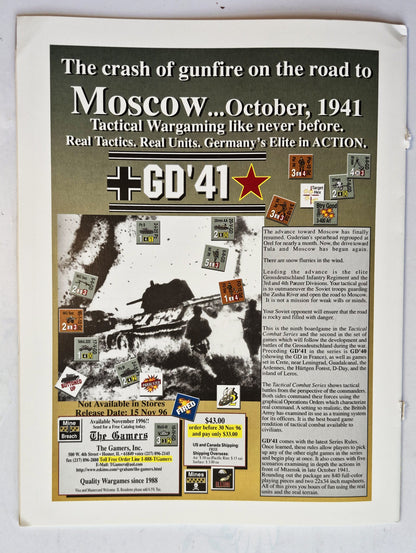 Operations: The Wargaming Journal: Issue 22 Fall, 1996 (Very good)