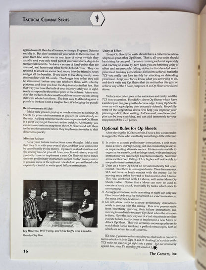 Operations: The Wargaming Journal: Issue 23 Winter, 1996 (Very good)